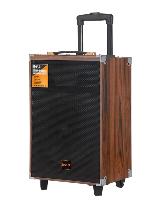 Караоке колонка B-Q12, 50 Вт, Bluetooth, с микрофоном, на колёсиках