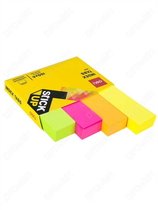 Stiker qog'oz indeks 76х19 (ranglar) 11202 Deli, 11202-EA