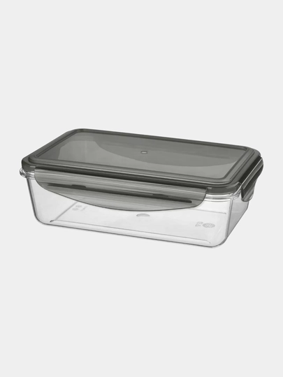 Контейнер для продуктов , черный, БЫТПЛАСТ "OPAL" 433146813 1л 1шт 12х1 - 