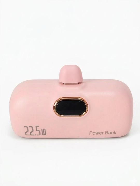 Повербанк с кабелем и без кабеля, быстрая зарядка 22.5W, ёмкость 5000 mAh, разъём Type-C