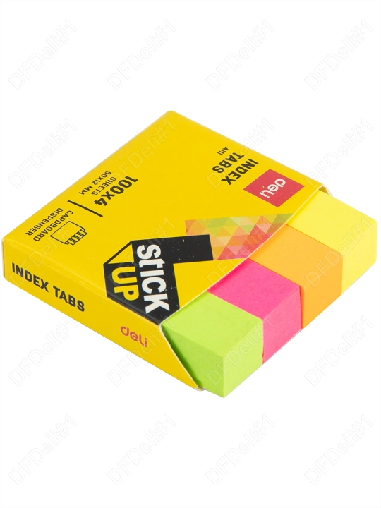 Stiker qog'oz indeks 50х12 (ranglar) 11102 Deli, 11102-EA