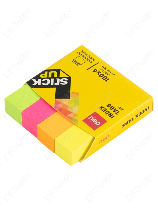 Stiker qog'oz indeks 50х12 (ranglar) 11102 Deli, 11102-EA