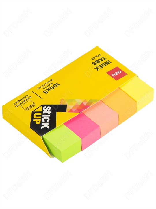 Stiker qog'oz indeks 50х15 20*5l. (floresan) 11402 Deli, 11402-EA