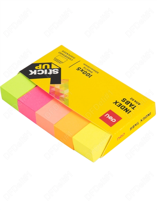 Stiker qog'oz indeks 50х15 20*5l. (floresan) 11402 Deli, 11402-EA