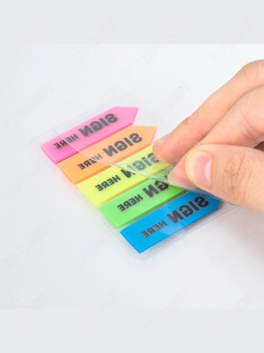 Stiker qog'oz indeks 44х12 20*5l. (floresan) Sign11302 Deli, 11302-EA