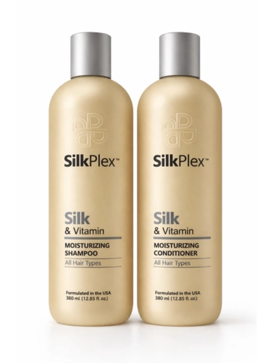Набор для волос увлажняющий SilkPlex Silk & Vitamin: шампунь, кондиционер