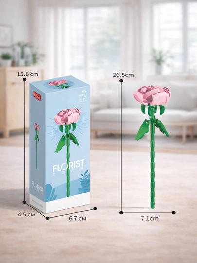 Конструктор Lego Botanical. Конструктор цветов. Лего букет — 2352411-ЛЕГОБОТАНИКБУКЕТРОЗ-БЕЛЫЙ