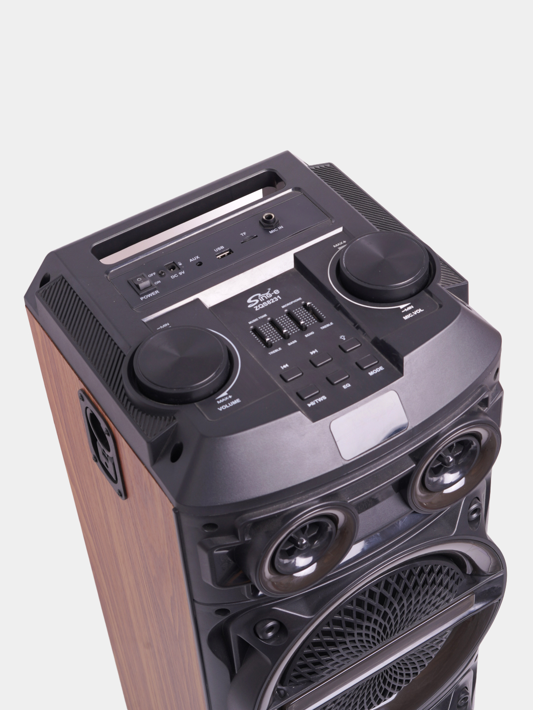 Katta Bluetooth simsiz karnay, karaoke, RGB yoritish, mikrofon va pult bilan