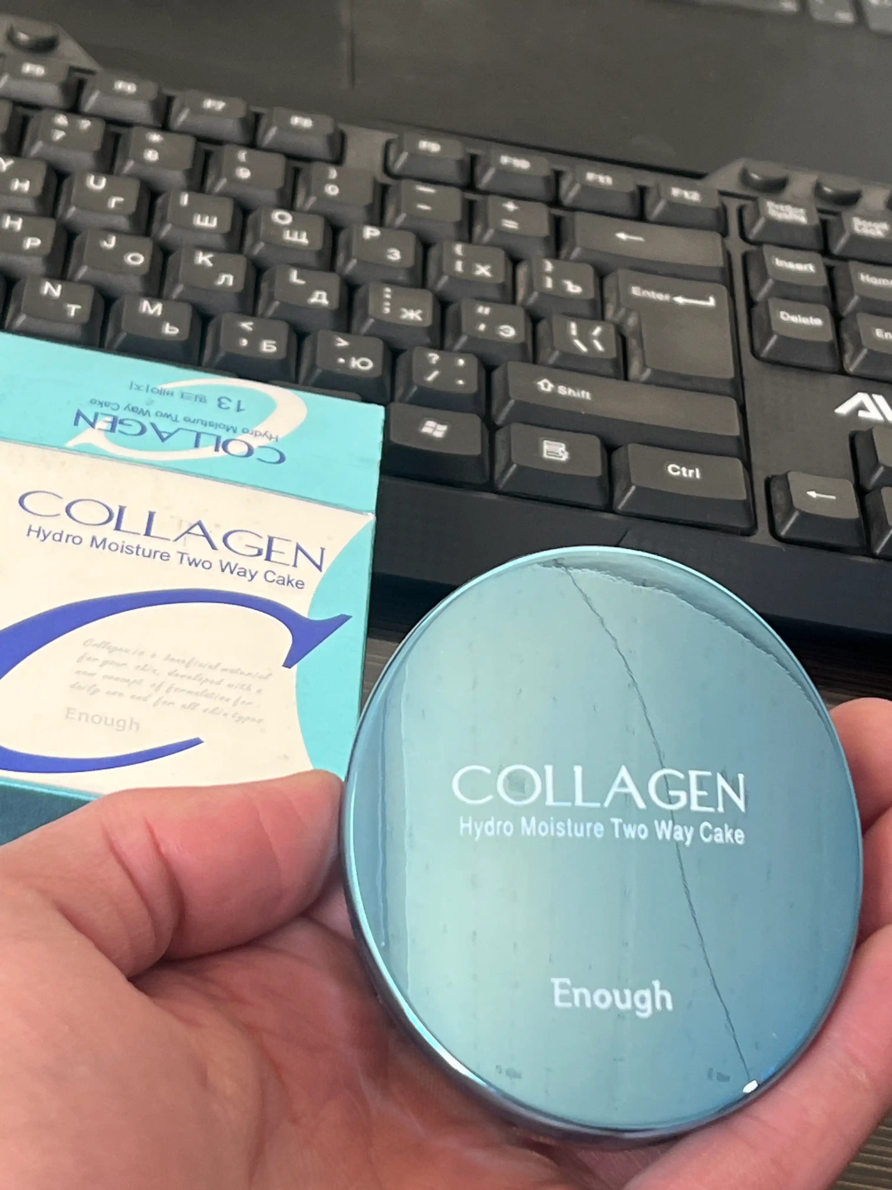 Пудра для лица, Collagen для лица с коллагеном, SPF 25+, для всех типов кожи