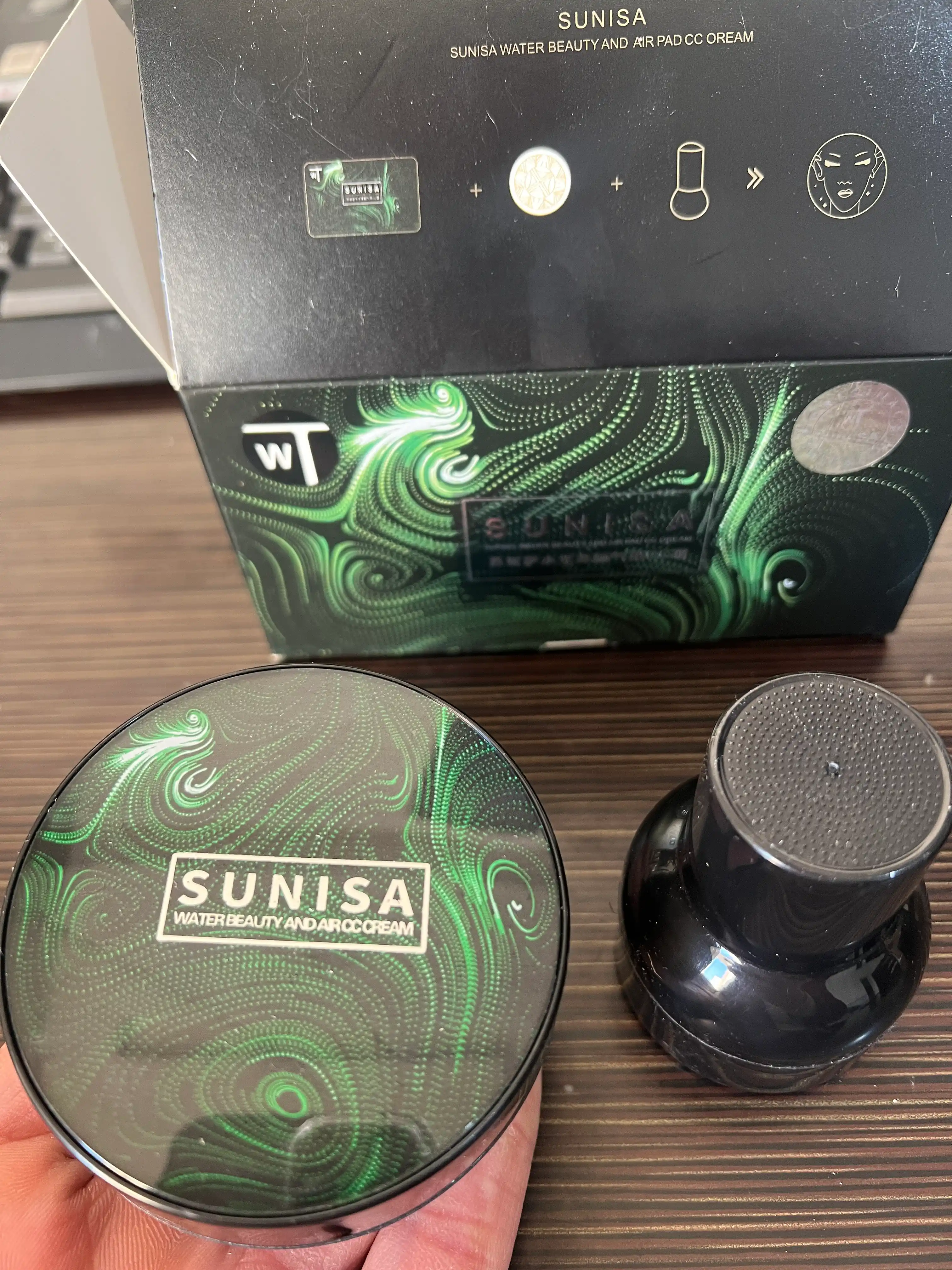 Тональный крем для лица, "Sunisa", кушон водостойкий, натуральный СС-крем, 20 г