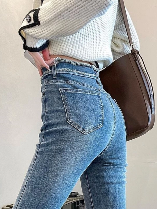 Ayollar uchun boyfriend jinsi, keng va klesh jinsilar, bahor-kuz jinsi shimlar