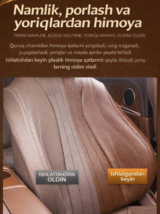 Charm uchun krem CARSUN Leather Cream oziqlantiruvchi va himoyalovchi