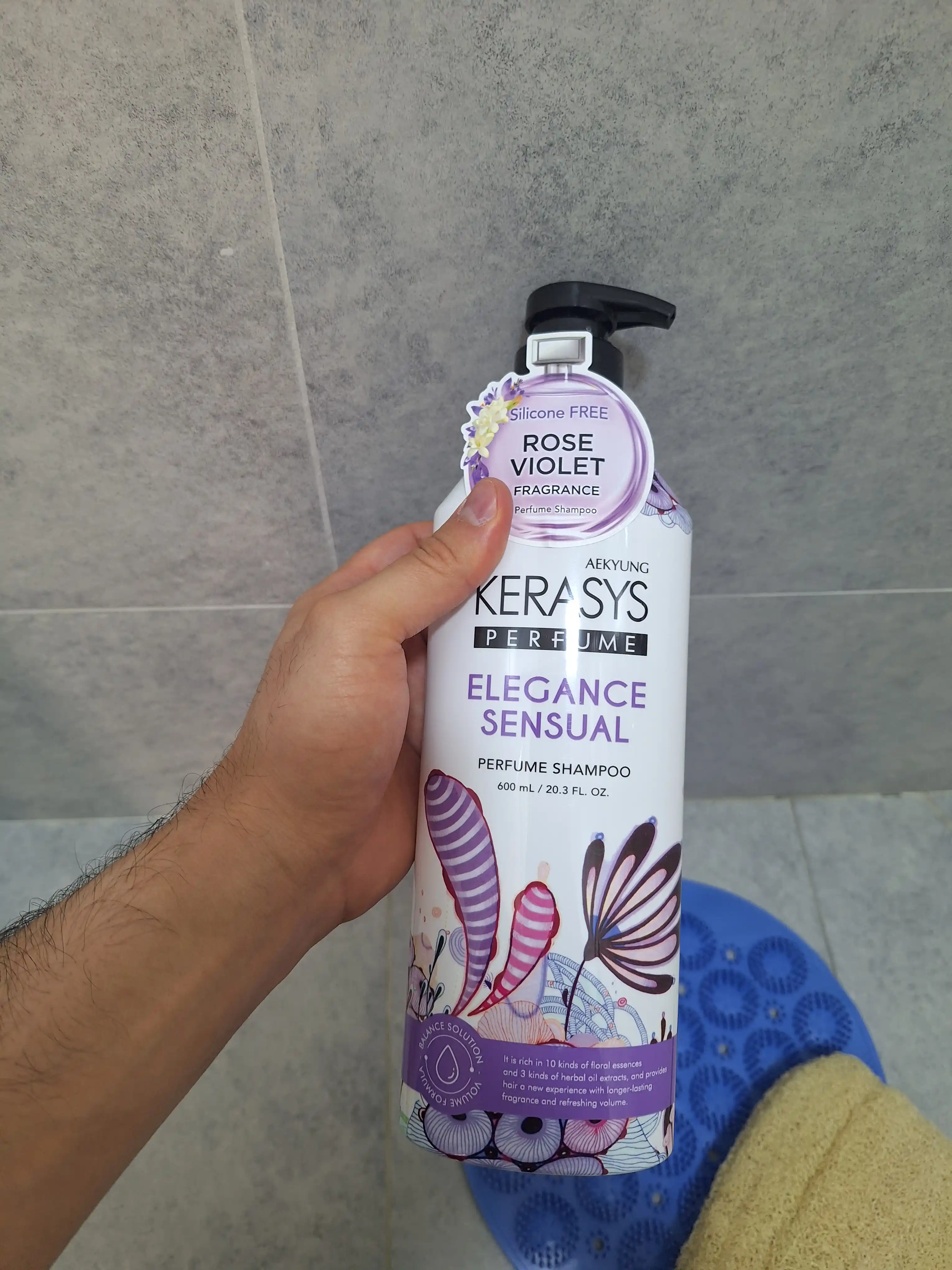 Kerasys Perfume Elegance&Sensual hajmli, xushbo‘y hidli shampuni, 600 ml