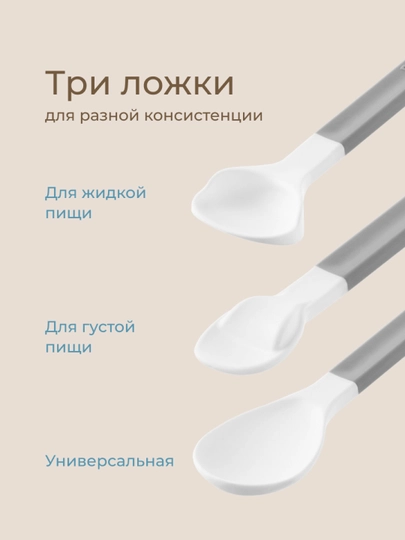 ROXY-KIDS Ложки для прикорма, детский обучающий набор приборов для кормления, 3 шт