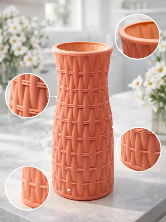 Tabiiy va sun’iy gullar uchun guldon vaza, plastik, kauchuk va plastmassa materiallardan