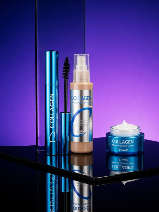Набор косметика Collagen 3 в 1, для ухода за лицом подарочный бьюти бокс