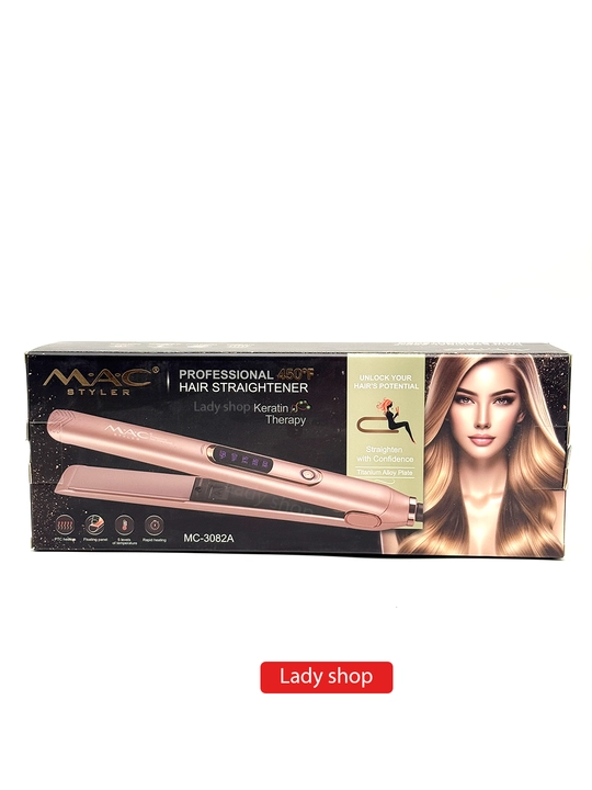 Выпрямитель для волос MAC Styler, 450°C, титановые пластины, LED дисплей, профессиональный