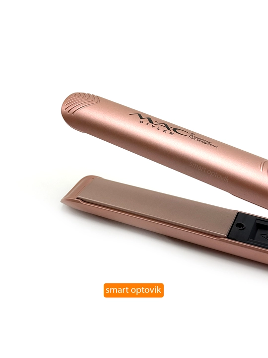 Soch dazmoli MAC Styler, professional soch tekislagich, titan plastinali, soch to‘g‘rilash
