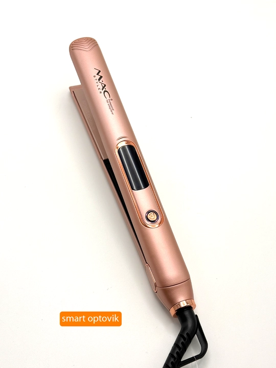Soch dazmoli MAC Styler, professional soch tekislagich, titan plastinali, soch to‘g‘rilash
