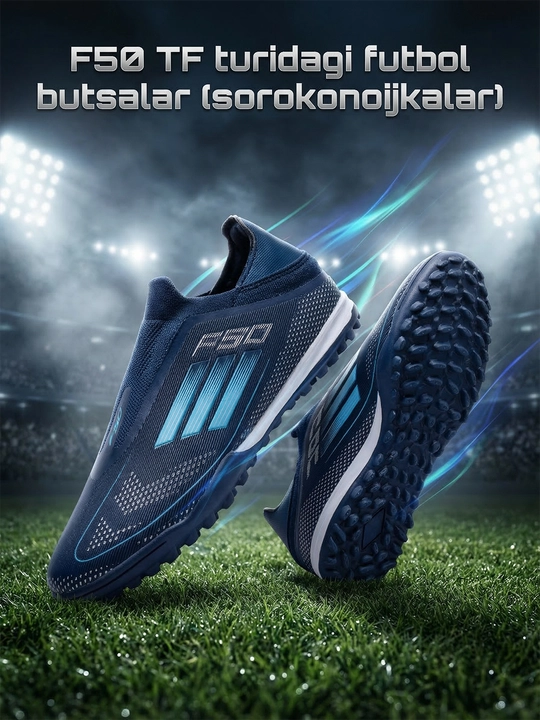 Futbol butsalari F50 sorokonojka TF sun’iy maysazor uchun, 37–40 o’lchamlar - 