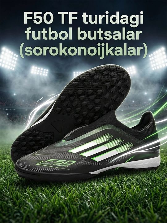 Futbol butsalari F50 sorokonojka TF sun’iy maysazor uchun, 37–40 o’lchamlar - 