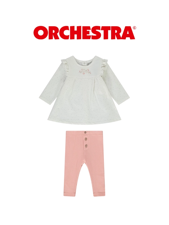 Bolalar kiyim to‘plami Orchestra, qizlar uchun tunika va leggins - 
