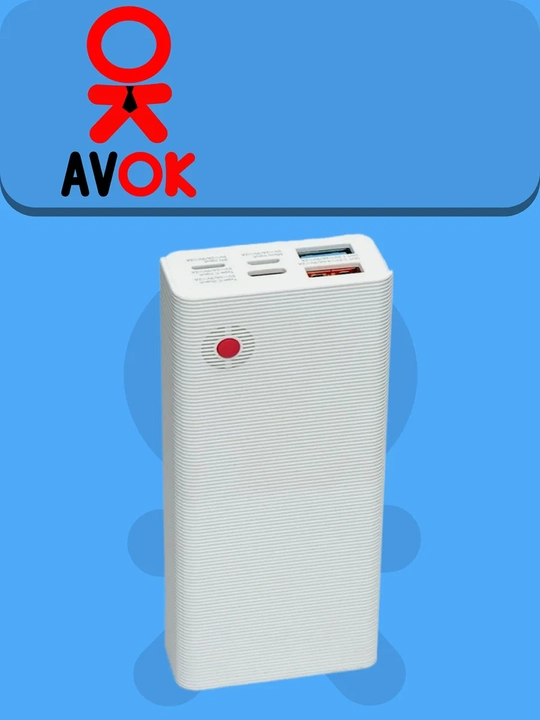 Remax RPP-9 tashqi batareyasi, 10000 mA/soat, 2×USB, Micro USB/Type-C/Lightning, oq