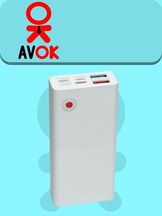Remax RPP-9 tashqi batareyasi, 10000 mA/soat, 2×USB, Micro USB/Type-C/Lightning, oq