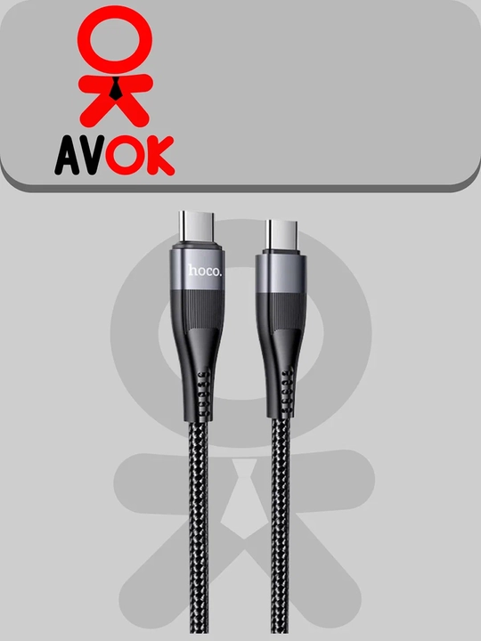 Lightning Hoco U99 Type-C magnit kabeli, PD 20W quvvatlash, neylon qoplamali