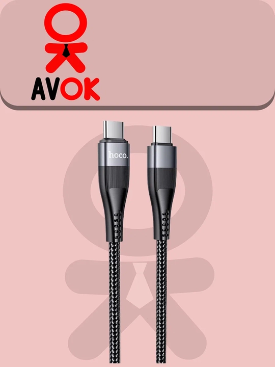 Lightning Hoco U99 Type-C magnit kabeli, PD 20W quvvatlash, neylon qoplamali