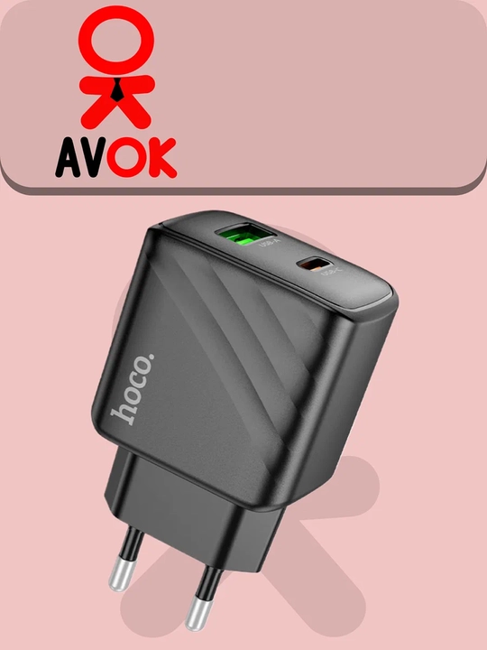 CS23A Sunlight tarmoq quvvatlagichi, PD30W + QC3.0, Type-C va USB-A, EU shtekeri, qora