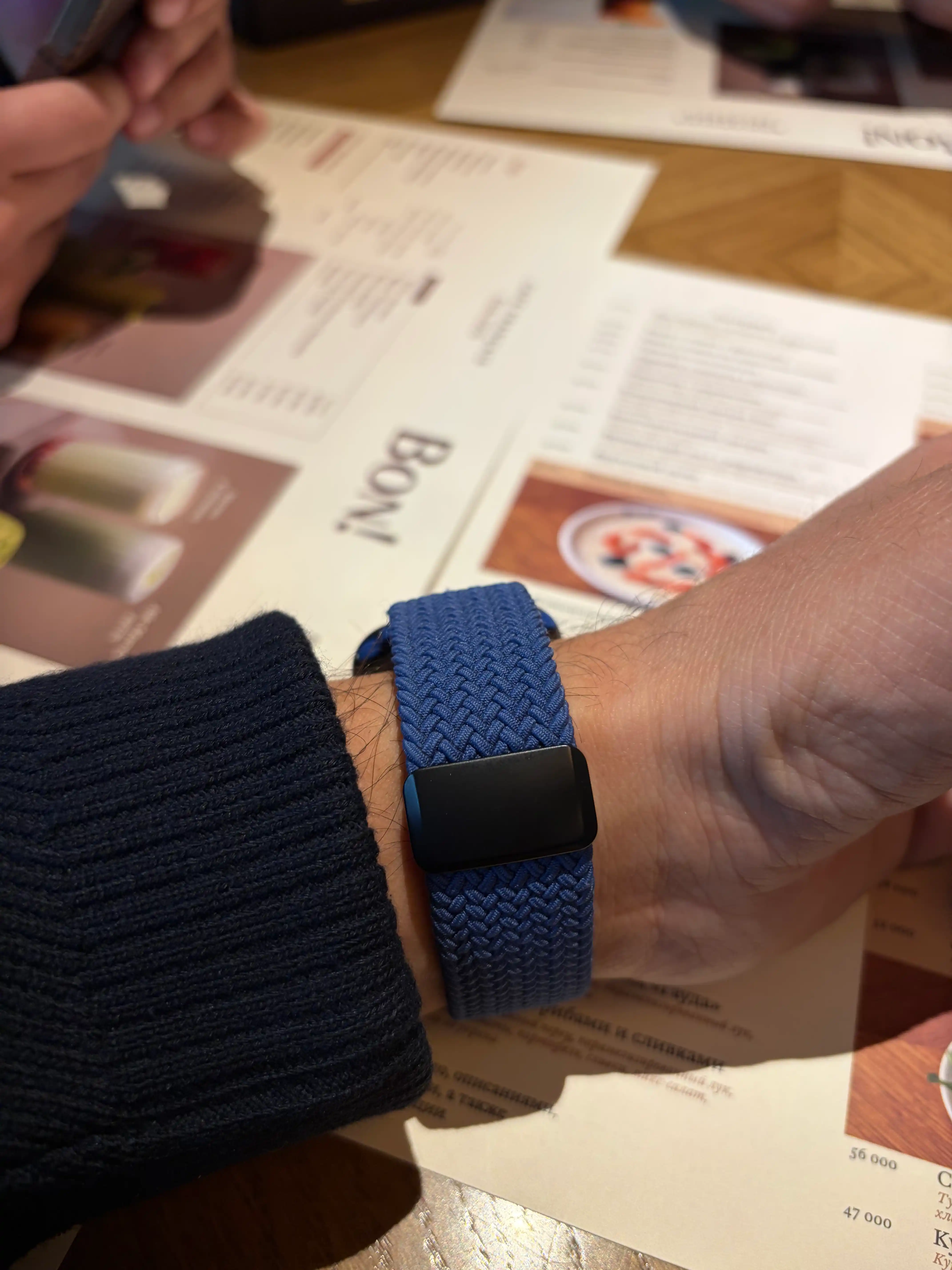Ремешок нейлоновый с магнитной застёжкой для Apple Watch 3–9/SE/Ultra, 38–49 мм