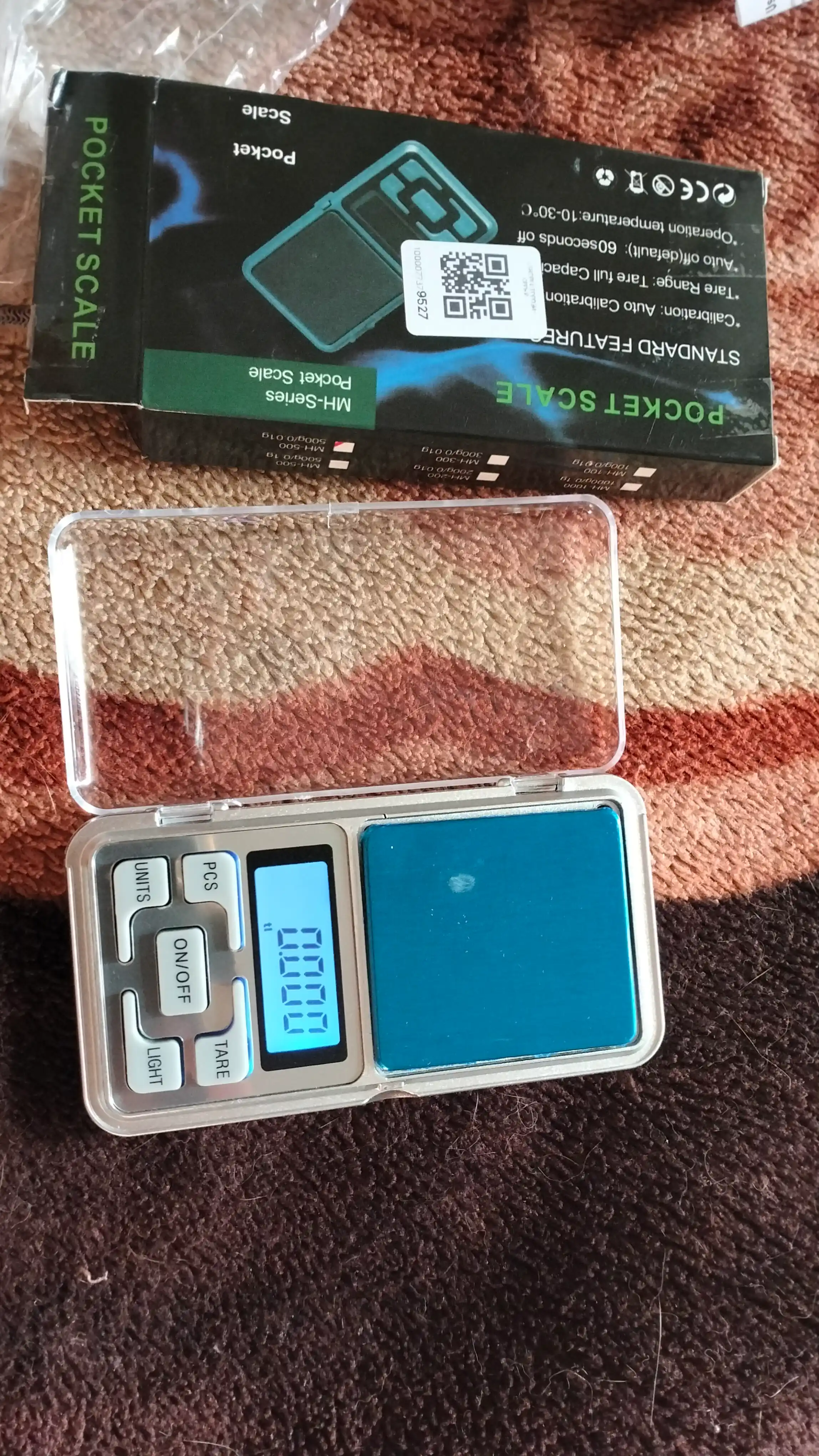 Elektron zargarlik tarozisi, batareykalar bilan, 500 gr