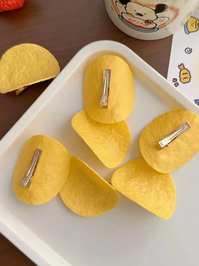 Набор для перекуса для девочек с чипсами, 4 штуки — SAMIYYA-CHIPS50-ЖЕЛТ
