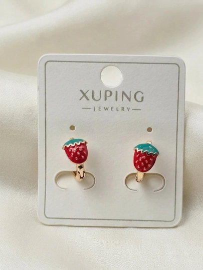 Серьги для девочек и женщин, Xuping — 1001PRT-XUPINGG3-КРАСН