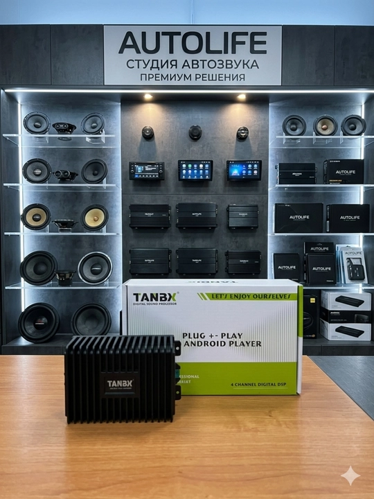 Автомобильный усилитель TANBX для Android мониторов 4 канальный