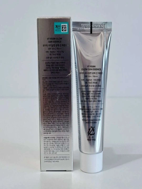 VT Terini yaltiratish uchun essensiya Panax PDRN Glow Sun Essence Elasticity & Wrinkle Care 50 ml
