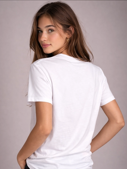 Oddiy futbolka, Minimal Yozuvsiz Futbolka unisex , Oq futbolka Qora futbolka
