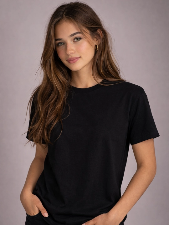 Oddiy futbolka, Minimal Yozuvsiz Futbolka unisex , Oq futbolka Qora futbolka