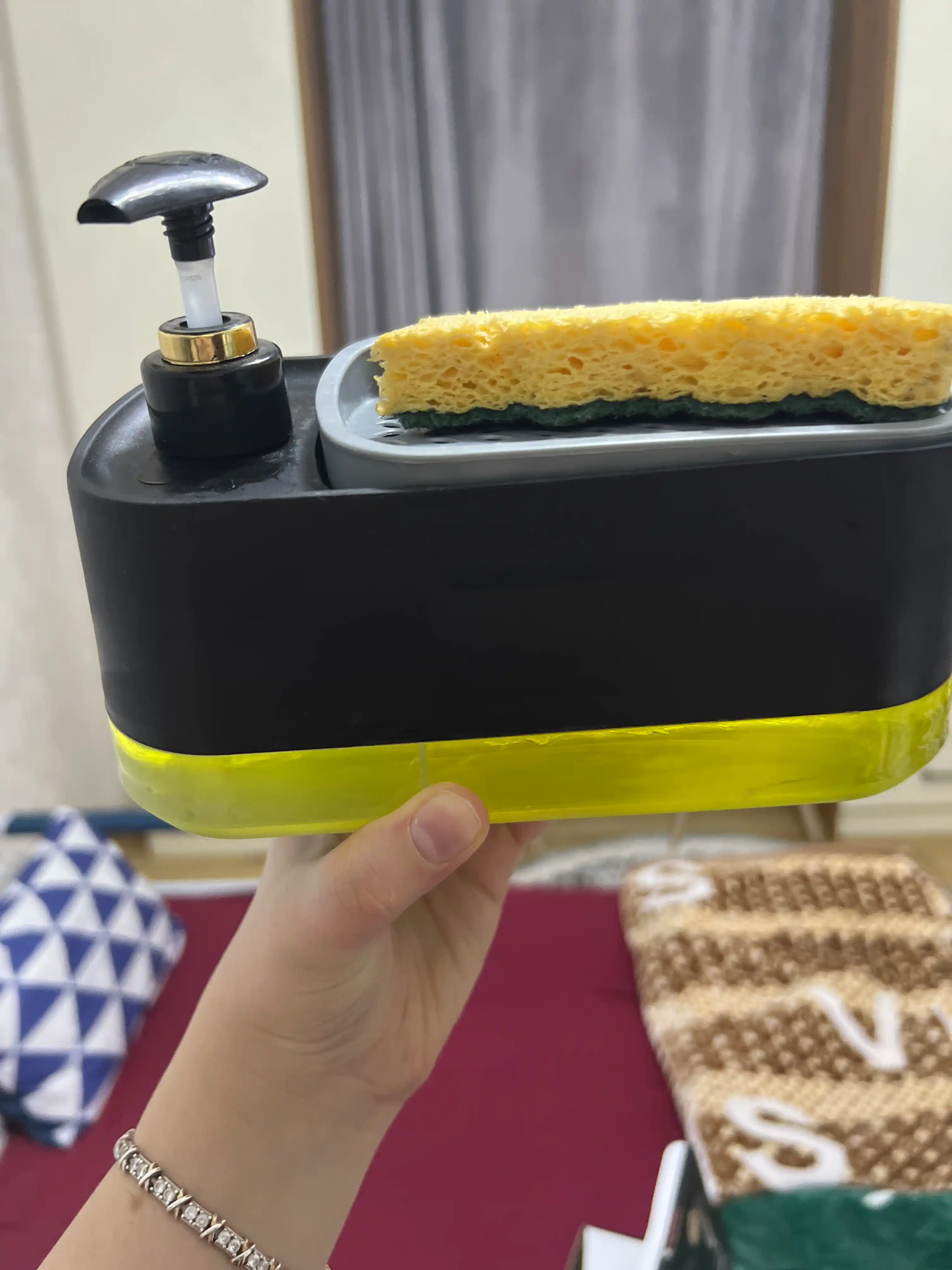 3-in-1 universal dispenser, Gubka idish, Dozator, Organayzer