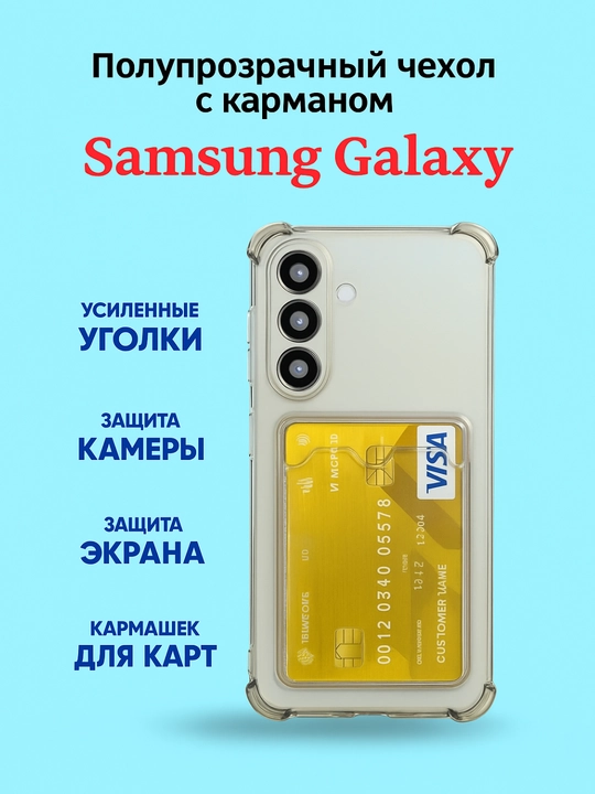 Shaffof va silikon g'ilof Samsung A 55, A 54, A 35,A 34, A 25, A 24, A 15, A 05 S uchun