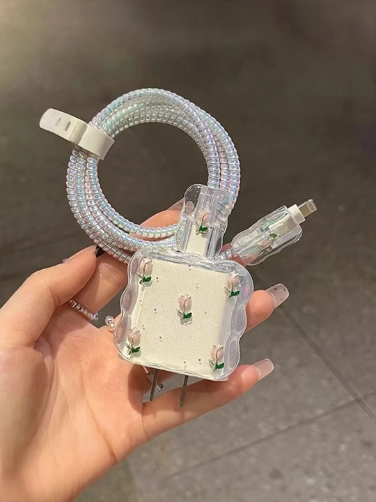 Quvvatlash moslamasi va kabel uchun g‘ilof, iPhone uchun - 