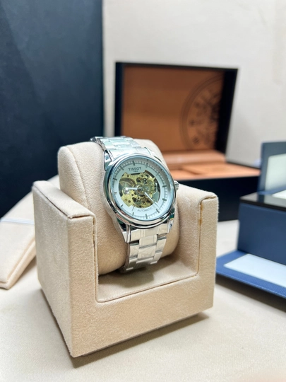 Мужские часы Tissot, механика, с кожаным и металлическим ремешком, в подарочной коробке — WATCHOZ-TISSOT16AA-ПРОЗР