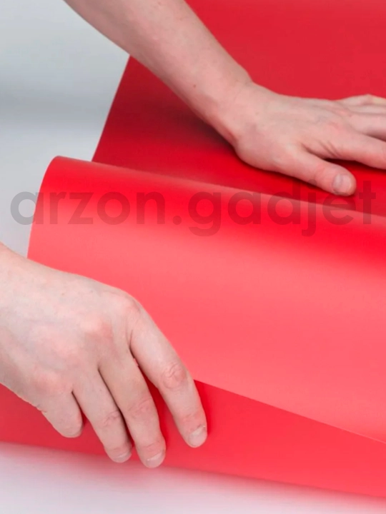 Ikki taraflama vinil fotofon, suratga olish uchun fon, xromakey, turli ranglar 100x200 sm