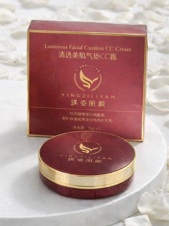 Yingziliyan CC Cream Cushion — тональный CC крем для ровного и сияющего тона кожи