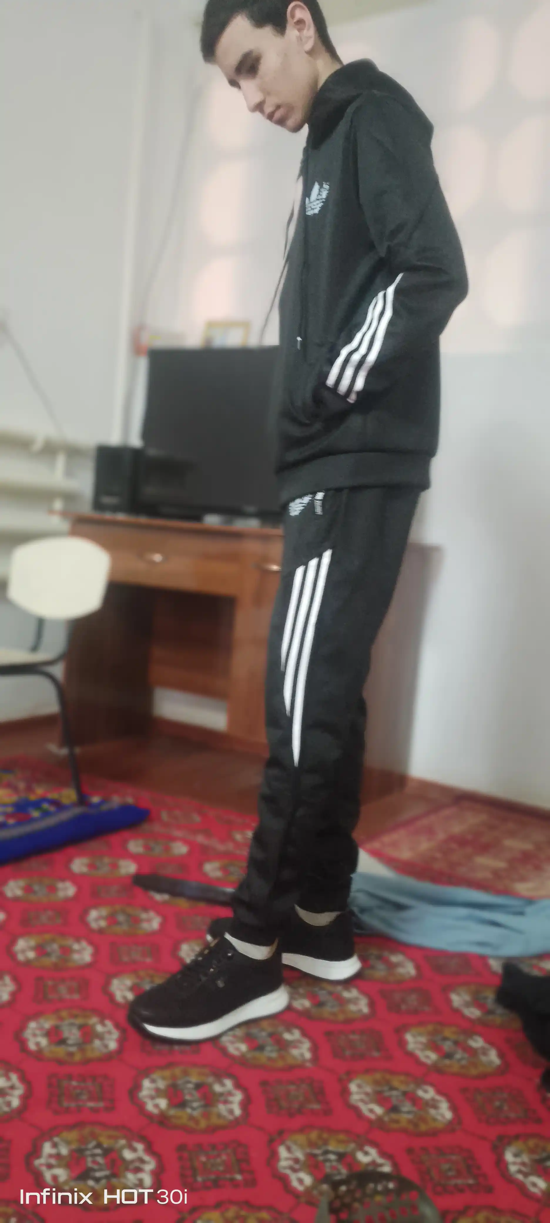 Erkaklar sport kostyumi, ikki qismli, S-3XL o'lchamlari