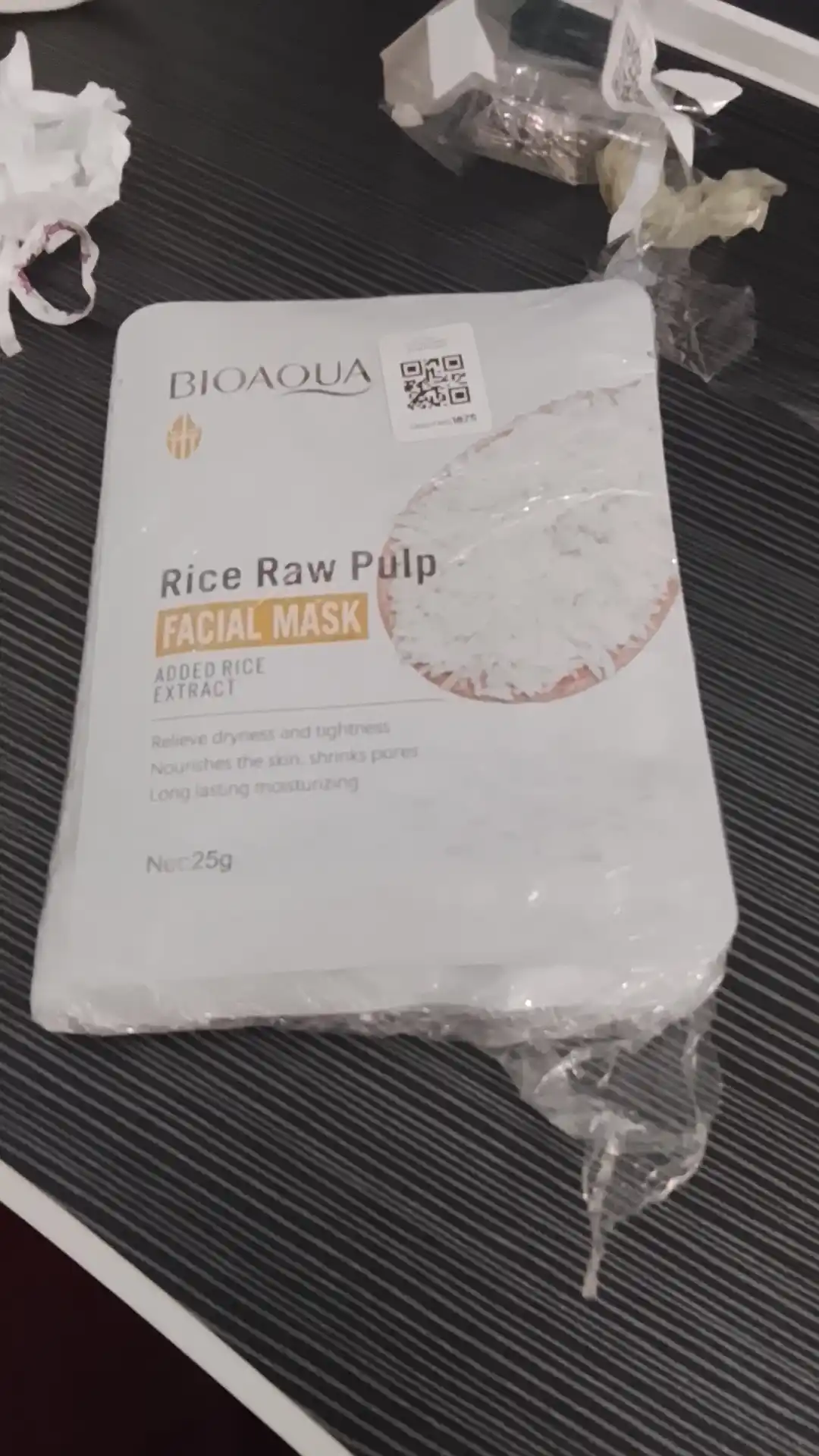 Bioaqua Rise Raw Pulp Facial Mask, yuz uchun niqob, 25 g