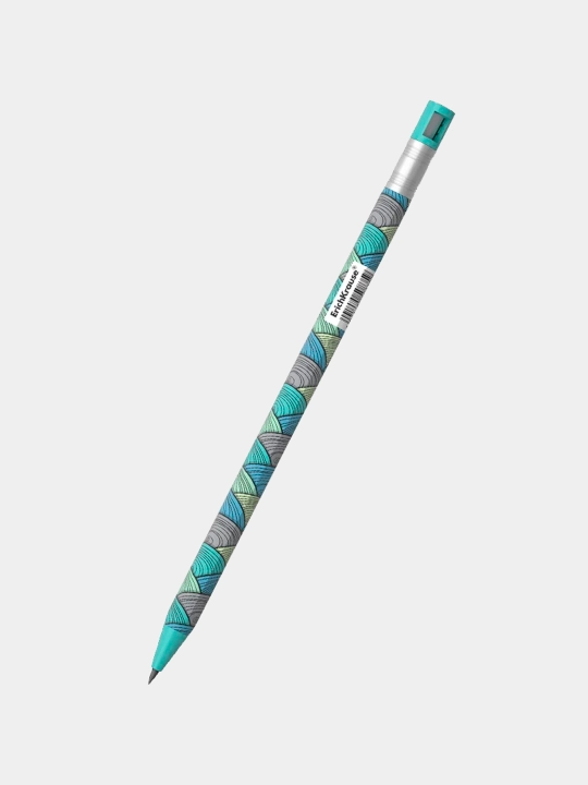 Карандаш механический ErichKrause ColorTouch Emerald Wave 2.0 мм, с точилкой, НВ 50835 - 