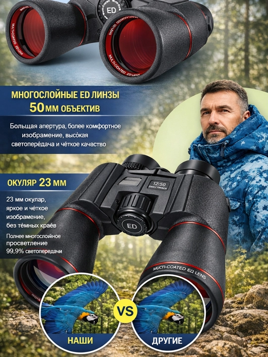 Бинокль для охоты и наблюдения
