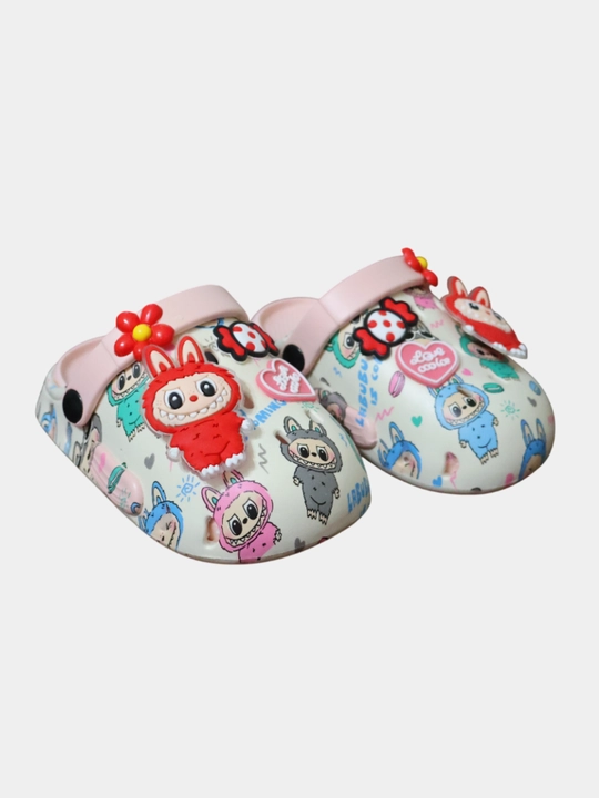 Кроксы для девочки, летняя обувь для девочки,Thailand, 25, Crocs, 6 цветов, Лабубу, Labubu - 